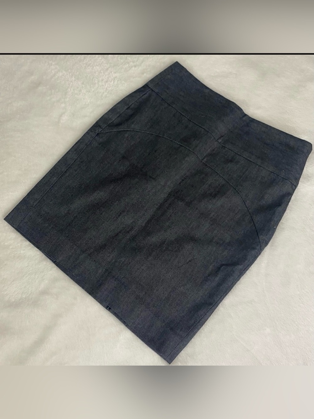 Gap Dark Blue Stretch Pencil Skirt Size 2 Side Zip